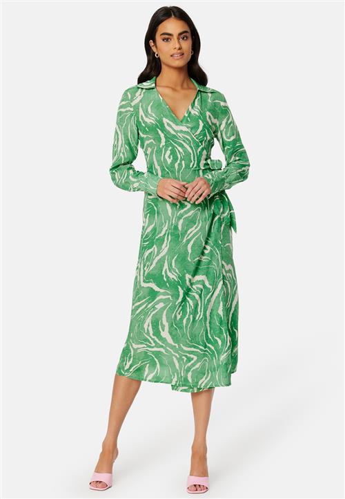 SELECTED FEMME Sirene LS Midi Wrap Dress