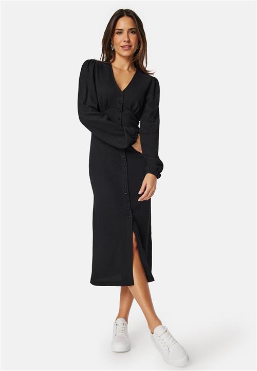 BUBBLEROOM Structure Button Midi Dress