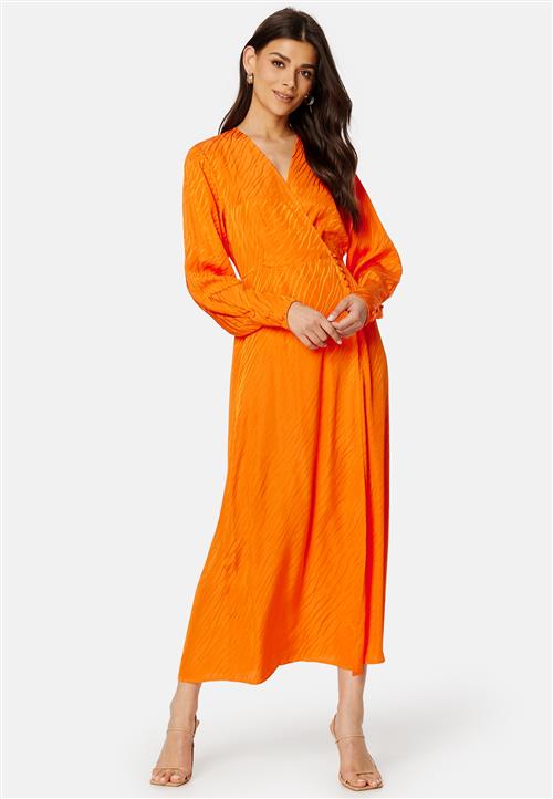 SELECTED FEMME Abienne Satin Wrap Dress