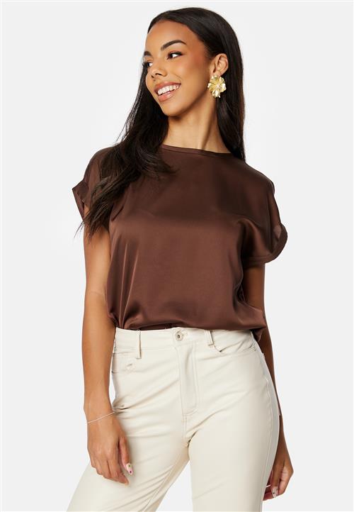 VILA Viellette S/S Satin Top
