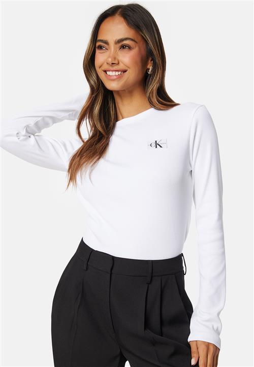 Calvin Klein Jeans Woven Label Rib Long Sleeve
