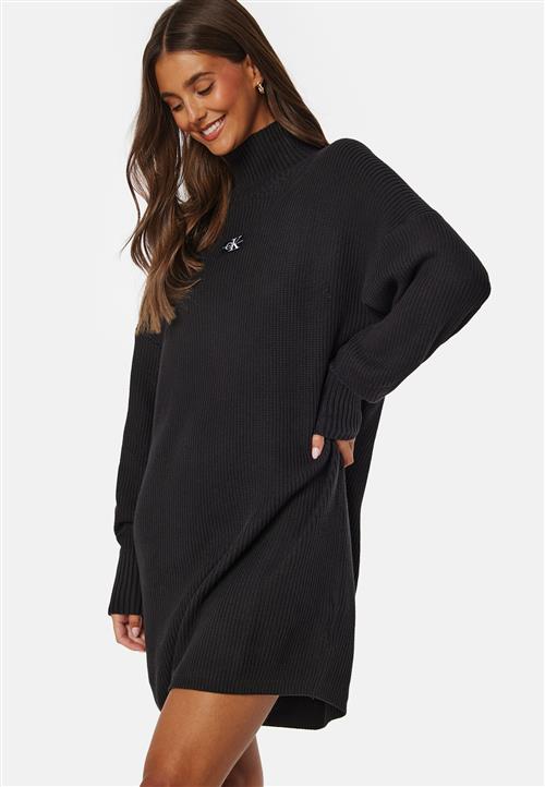 Calvin Klein Jeans Woven Label Loose Sweater Dress