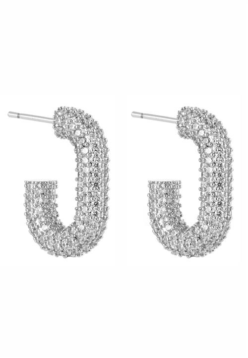 BY JOLIMA U Rock Crystal Earrings