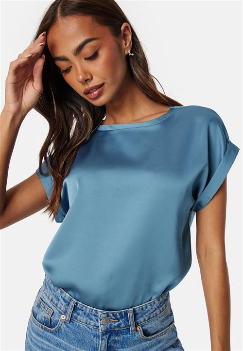 VILA Viellette S/S Satin Top