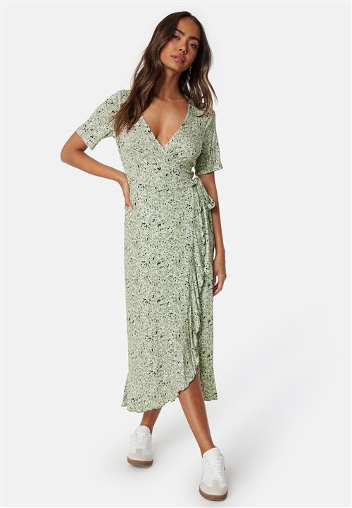 Happy Holly Frill S/S Wrap Dress