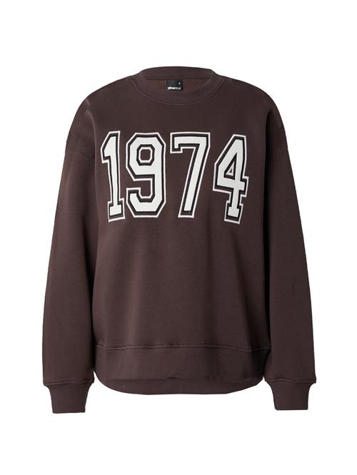 Gina Tricot Sweatshirt  brun / hvid