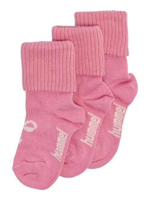 Hummel Sportssokker 'MINI BEE'  pitaya / hvid