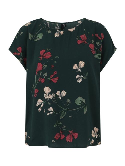 Vero Moda Petite Bluse 'VMNEWHALLIE'  creme / oliven / gran / mørkerød
