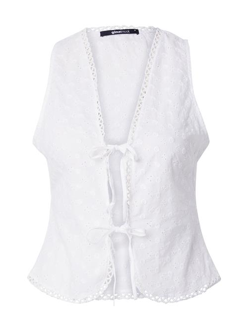 Gina Tricot Vest 'Anglaise'  hvid