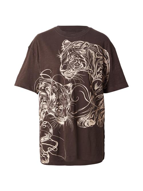 GUESS Shirts 'PANTHERS'  mørkebrun / offwhite