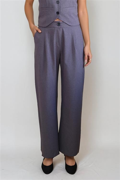 Natalie Pants - Mørkegrå - L - TeeShoppen