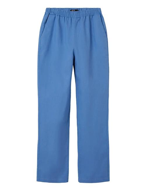 Nlfhill Linen Reg Pant LMTD Blue