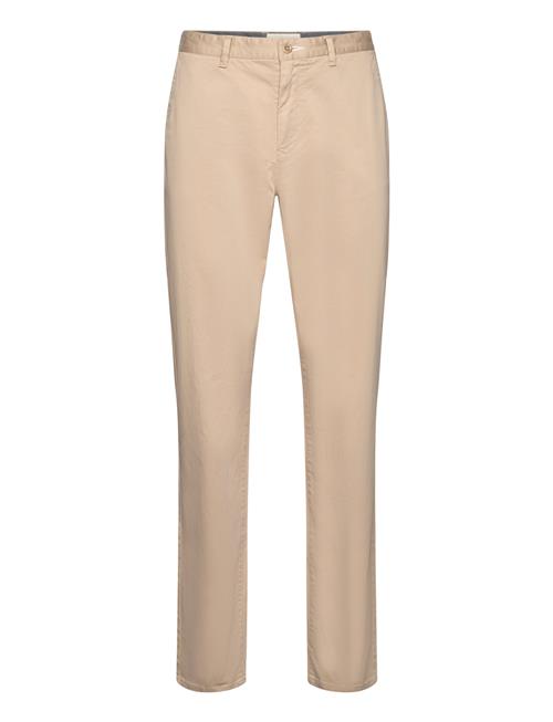 Se Reg Fit Stretch Chino GANT Beige ved Booztlet