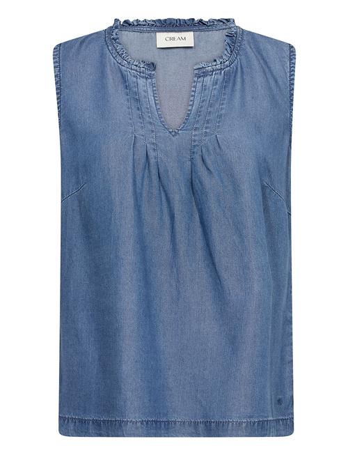 Crmolly Sleeveless Blouse Cream Blue