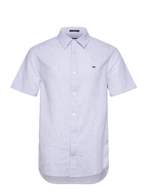 Tjm Reg Linen Blend Stp Ss Shirt Tommy Jeans Blue