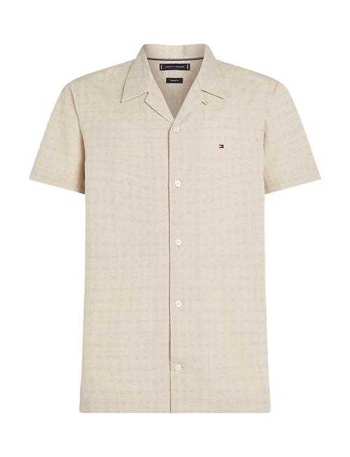 Cotton Linen Dobby Ss Rf Shirt Tommy Hilfiger Beige