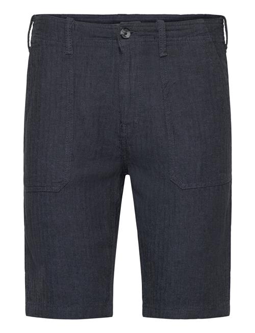 Linen Blend Herringb Shortslinen Blend Herringb Shorts Lindbergh Navy