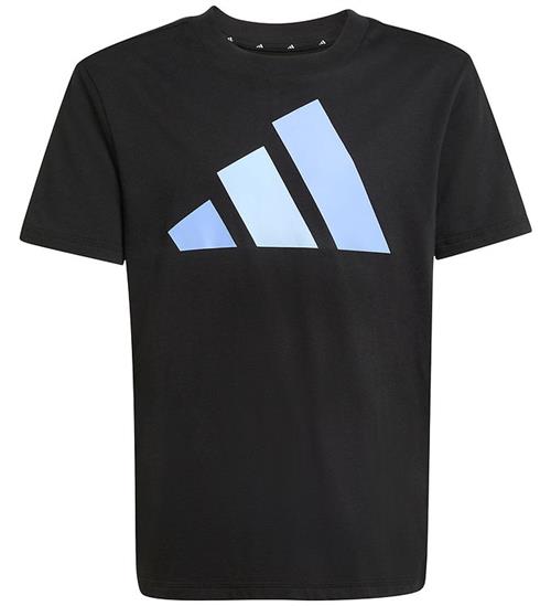 adidas Performance T-shirt - J BL - Sort/Blufus/Globlu