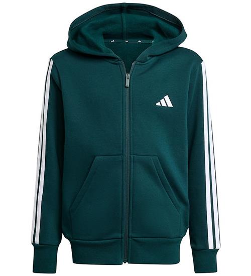 adidas Performance Cardigan - J 3S FL FZ HD - Airivy/Hvid