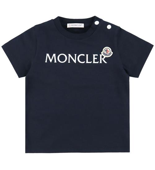 Moncler T-shirt - Navy m. Hvid