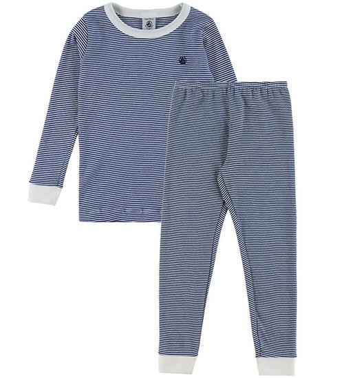 Petit Bateau Nattøj - 2-Delt - Olympic/Marshmallow