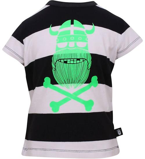 Danefæ T-shirt - Danepuppy - Sort/Hvid Stribet Erik Spøgelse