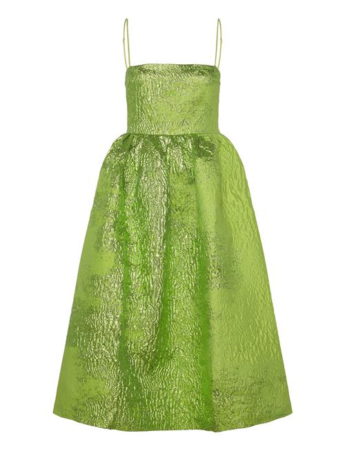 Voluminous Gathered Midi Dress, 226 STINE GOYA Green