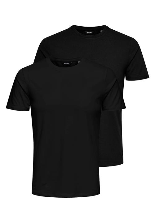 Onsbasic Slim O-Neck 2-Pack Noos ONLY & SONS Black