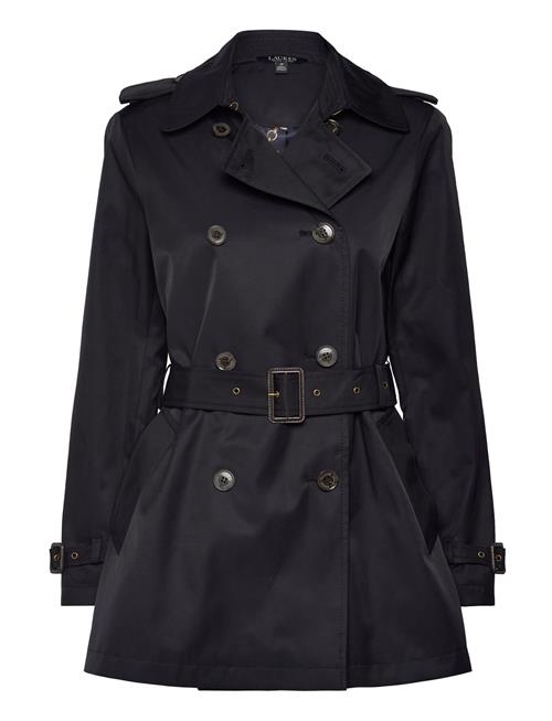 Double-Breasted Cotton-Blend Trench Coat Lauren Ralph Lauren Navy