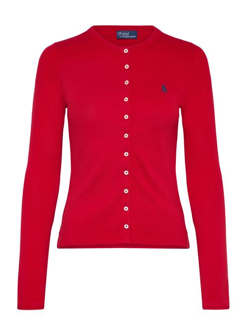 30/1S Stretch Mesh-Lsl-Crd Polo Ralph Lauren Red