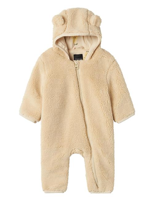 Se Nbnmayan Teddy Suit Solid Name It Beige ved Booztlet