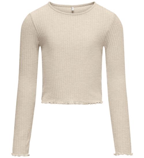 Kids Only Bluse - KogNella - Pumice Stone/Melange