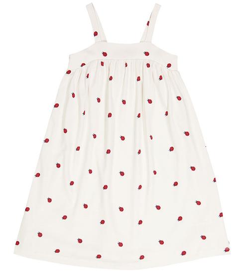 Se Müsli Kjole - Ladybird - Balsam Cream/Apple Red ved KidsWorld