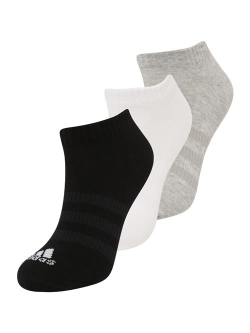 ADIDAS PERFORMANCE Sportssokker 'Thin and Light Sportswear Low-Cut 3 Pairs'  grå / sort / hvid
