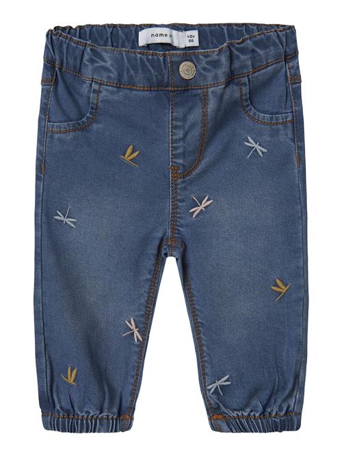 NAME IT Jeans 'NBFRose'  blå / oliven / pastellilla