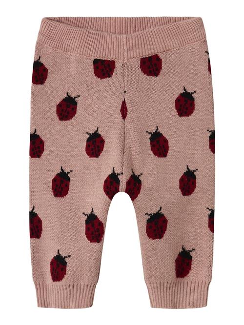 NAME IT Bukser  gammelrosa / bordeaux / sort
