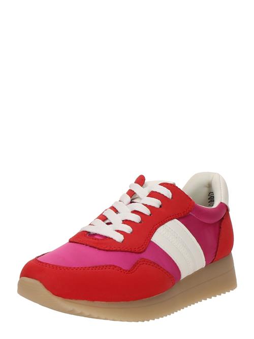 JANA Sneaker low  pink / rød / hvid