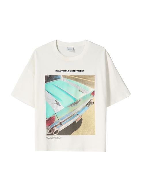 Bershka Shirts  aqua / cappuccino / sort / offwhite