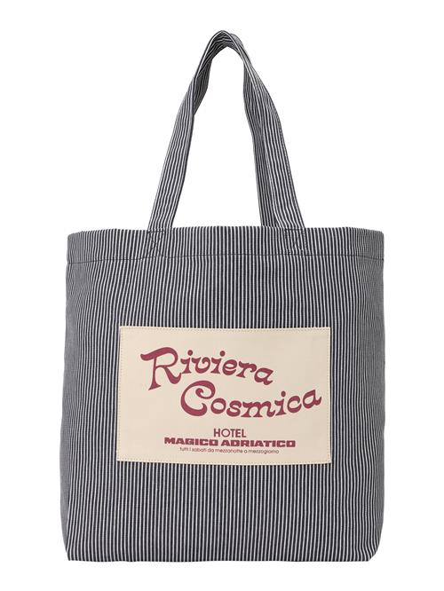 MAX&Co. Shopper 'CERVIA'  beige / navy / mørkerød / hvid
