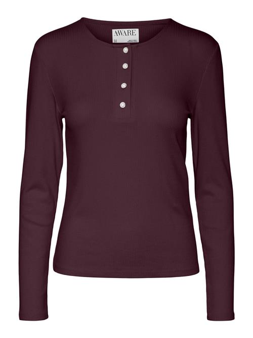 VERO MODA Shirts 'AWZadie'  vinrød