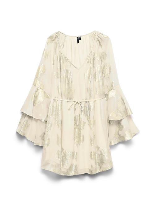 VERO MODA Kjole 'VMChili'  guld / naturhvid