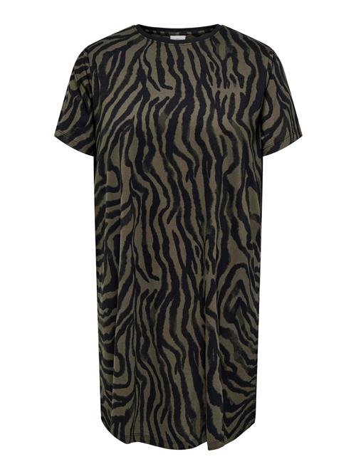 ONLY Carmakoma Kjole 'CARLulu'  khaki / oliven / sort