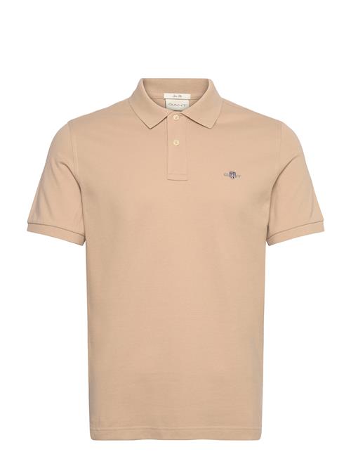 Slim Shield Ss Pique Polo GANT Beige