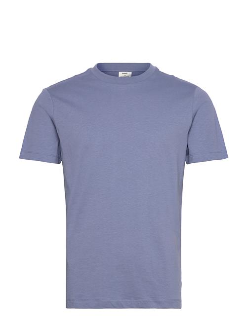 Se 100% Cotton Slim-Fit T-Shirt Mango Blue ved Booztlet