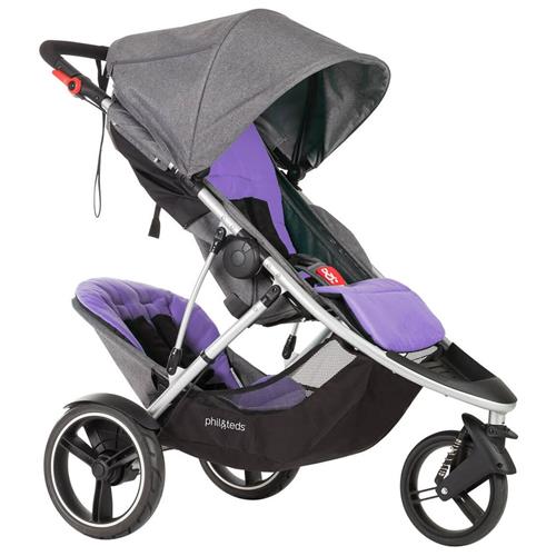 Phil and Teds Dash Double Kit Seat Liner Purple Stroller    barnevogn  Unisex