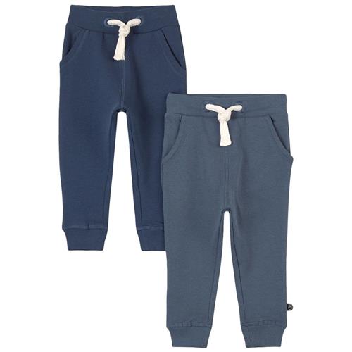 Minymo 2-pak Basic Sweatpants Blå 92 cm (1,5-2 Y)    92 cm (1,5-2 år)  mand