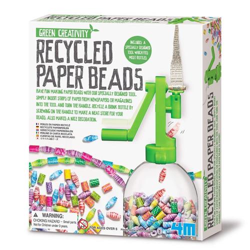 4M Green Creativity Recycled Paper Beads DIY Set 6-10 Y      Unisex