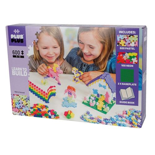 Plus-Plus 600-Piece Plus-Plus® Pastel Learn To Build 6-10 Y      Unisex