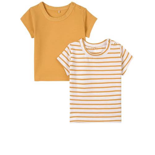 A Happy Brand 2-pak T-shirter Gule 62/68 cm  Gul  62/68 cm  Unisex