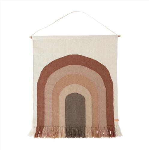 Se OYOY Follow The Rainbow Vægteppe Choko One Size      unisex ved Babyshop